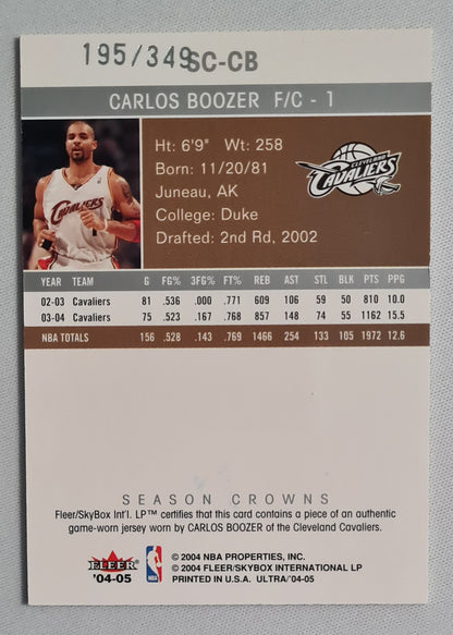 Carlos Boozer - 2004/05 Fleer Ultra Season Crowns Jersey /349 #SC-CB