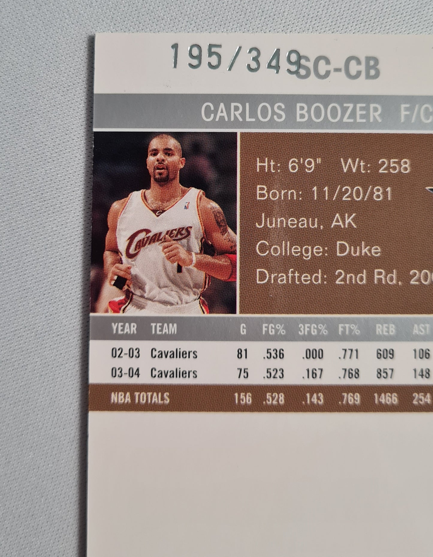 Carlos Boozer - 2004/05 Fleer Ultra Season Crowns Jersey /349 #SC-CB