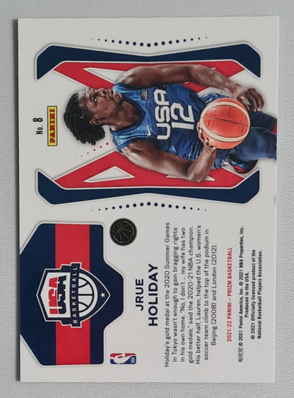 Jrue Holiday - 2021/22 Panini Prizm Basketball (USA TEAM) Basketball #8