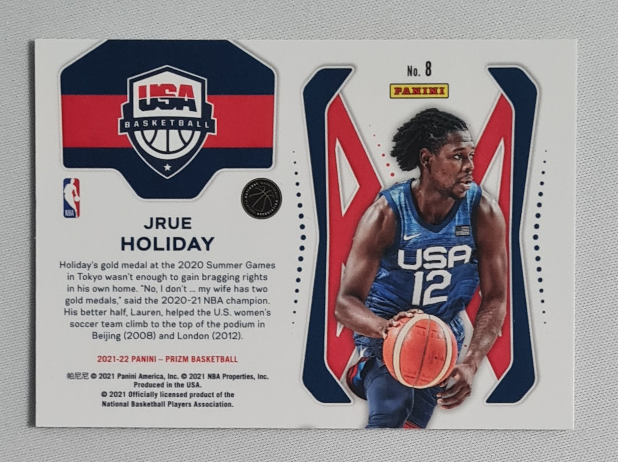 Jrue Holiday - 2021/22 Panini Prizm Basketball (USA TEAM) Basketball #8