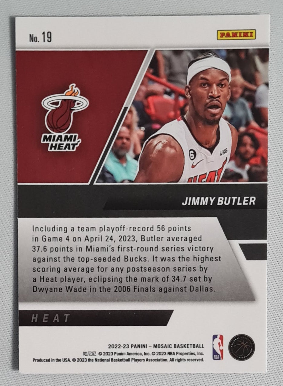 Jimmy Butler - 2022/23 Panini Mosaic Stare Masters Basketball NBA Miami Heat #19