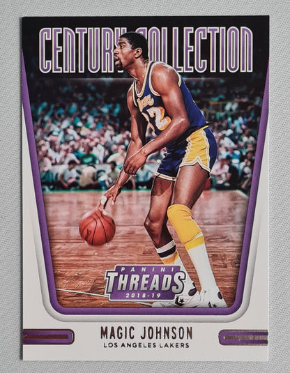 Magic Johnson - 2018/19 Panini Threads Basketball - Century Collection - NBA L.A. Lakers #3