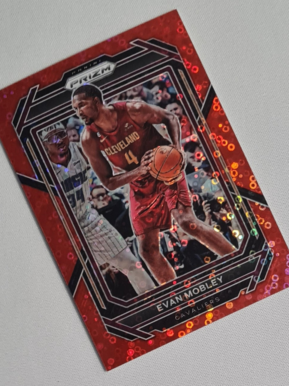 Evan Mobley - 2022/23 Panini Prizm Basketball NBA Cleveland Cavaliers #81 Red Circle Prizm/100