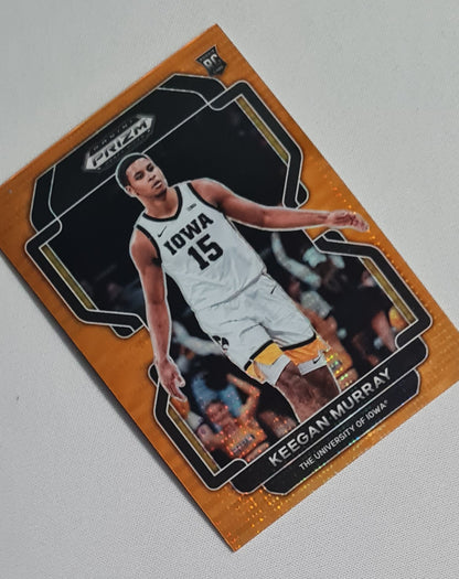 Keegan Murray - 2022 Panini Prizm Draft Picks The University of Iowa #55 Orange Prizm /49