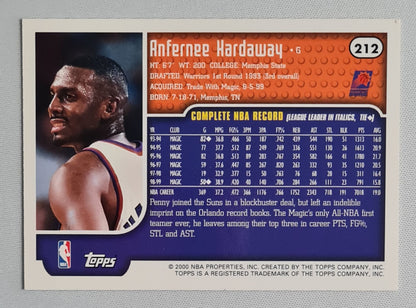 Anfernee Hardaway - 2000 Topps NBA Phoenix Suns #212