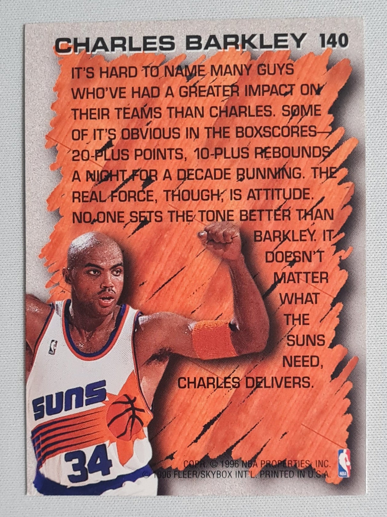 Charles Barkley - 1996 Fleer/Skybox Hardwood Leader NBA Basketball Phoenix Suns #140