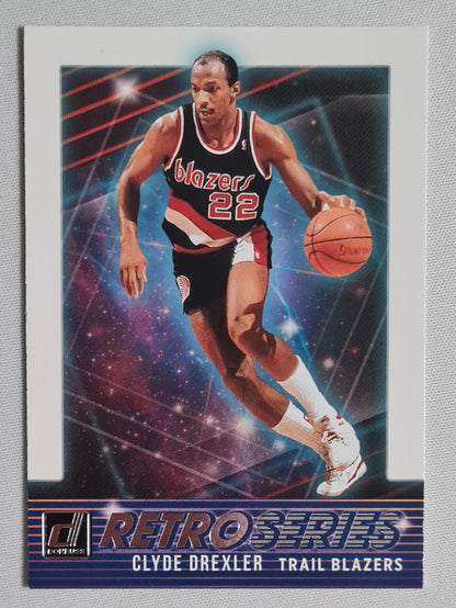 Clyde Drexler - 2021/22 Panini Donruss Basketball RetroSeries Portland Trail Blazer #30