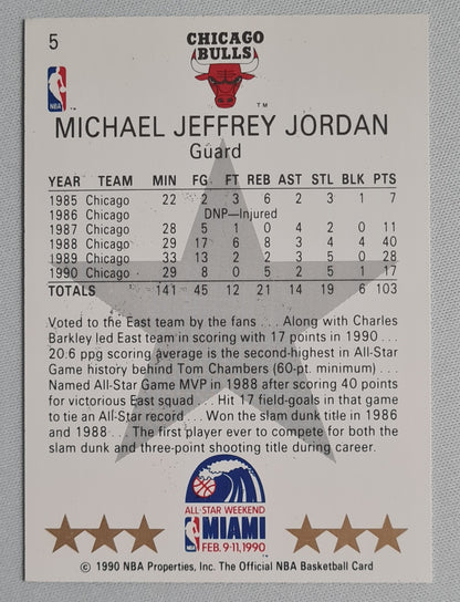 Michael Jordan - 1990 NBA Hoops - NBA Basketball All Star Weekend Miami #5