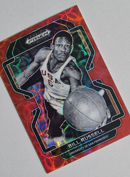 Bill Russell - 2022 Panini Draft Picks University of San Francisio #04 Red Prizm /88