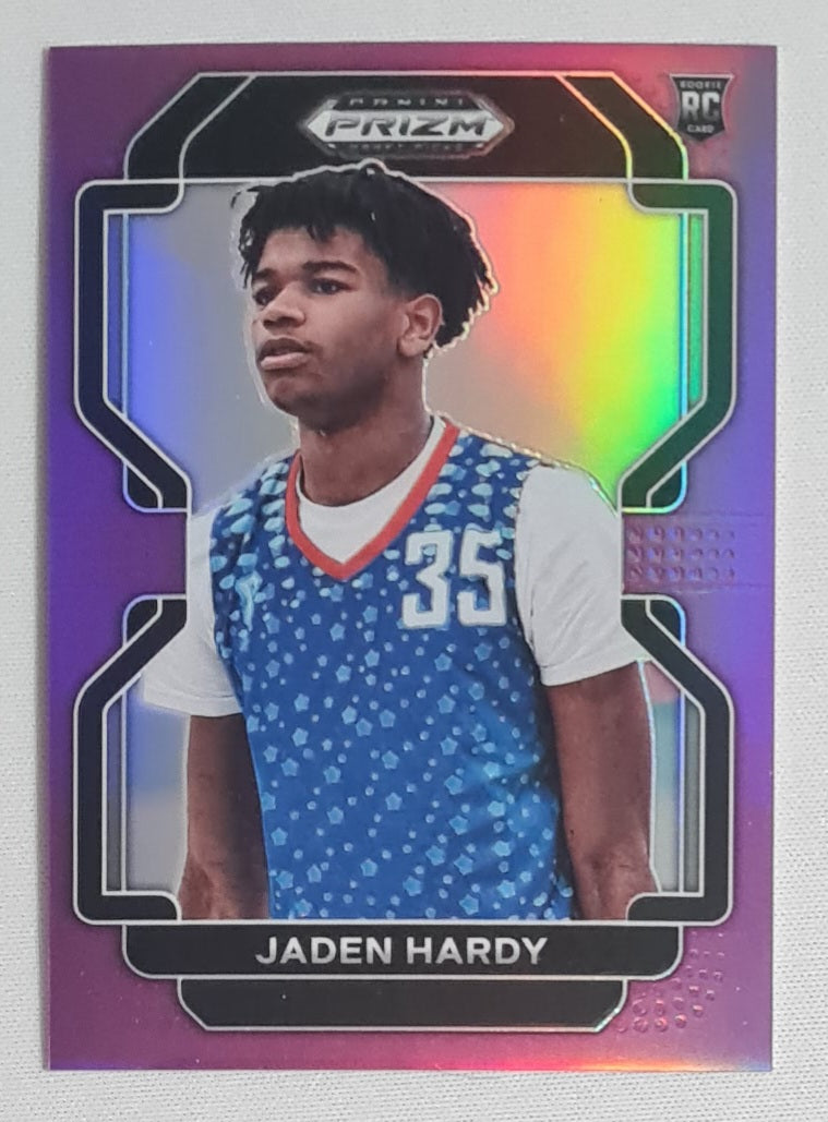 Jaden Hardy - 2022 Panini Draft Picks #82 Purple Prizm /75