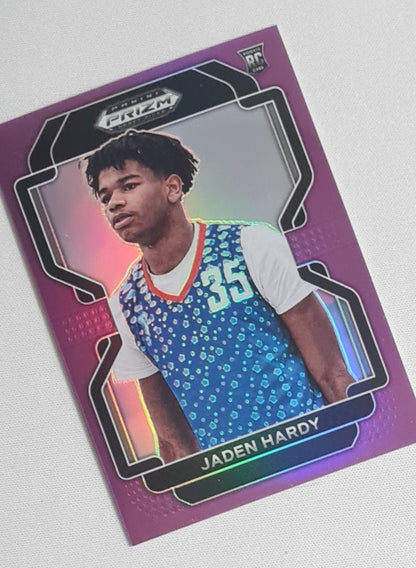 Jaden Hardy - 2022 Panini Draft Picks #82 Purple Prizm /75