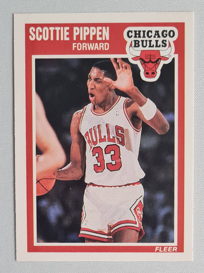 Scottie Pippen - 1989 Fleer NBA Basketball Chicago Bulls - Did you know? #23