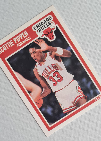 Scottie Pippen - 1989 Fleer NBA Basketball Chicago Bulls - Did you know? #23