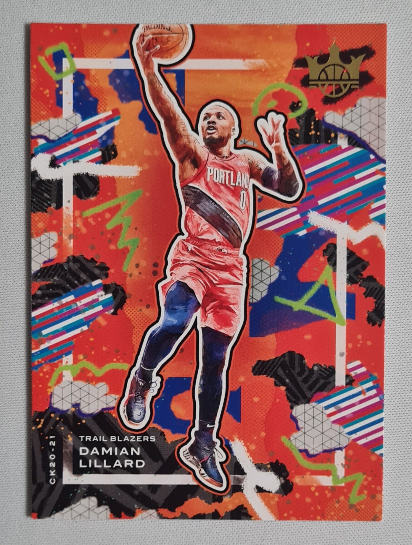 Damian Lillard - 2020-21 Panini Court Kings Basketball Portland Trail Blazers #37