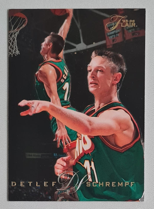 Detlef Schrempf - 1996 Fleer Skybox NBA Sonics Flair 95-96 NBA Basketball #190