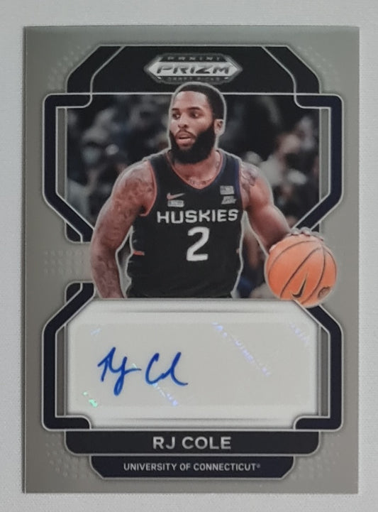RJ Cole - 2022 Panini Prizm Draft Picks University of Connecticut #DP-RJC /Auto Prizm