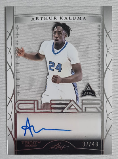 Arthur Kaluma - 2023 Leaf Clear  #CA-AK1 (RC) /49
