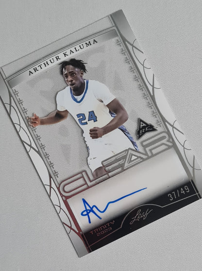 Arthur Kaluma - 2023 Leaf Clear  #CA-AK1 (RC) /49