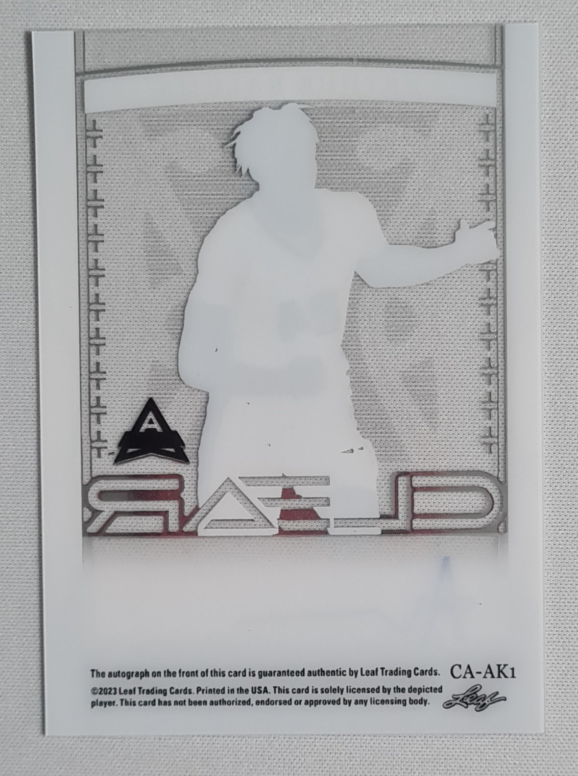 Arthur Kaluma - 2023 Leaf Clear  #CA-AK1 (RC) /49