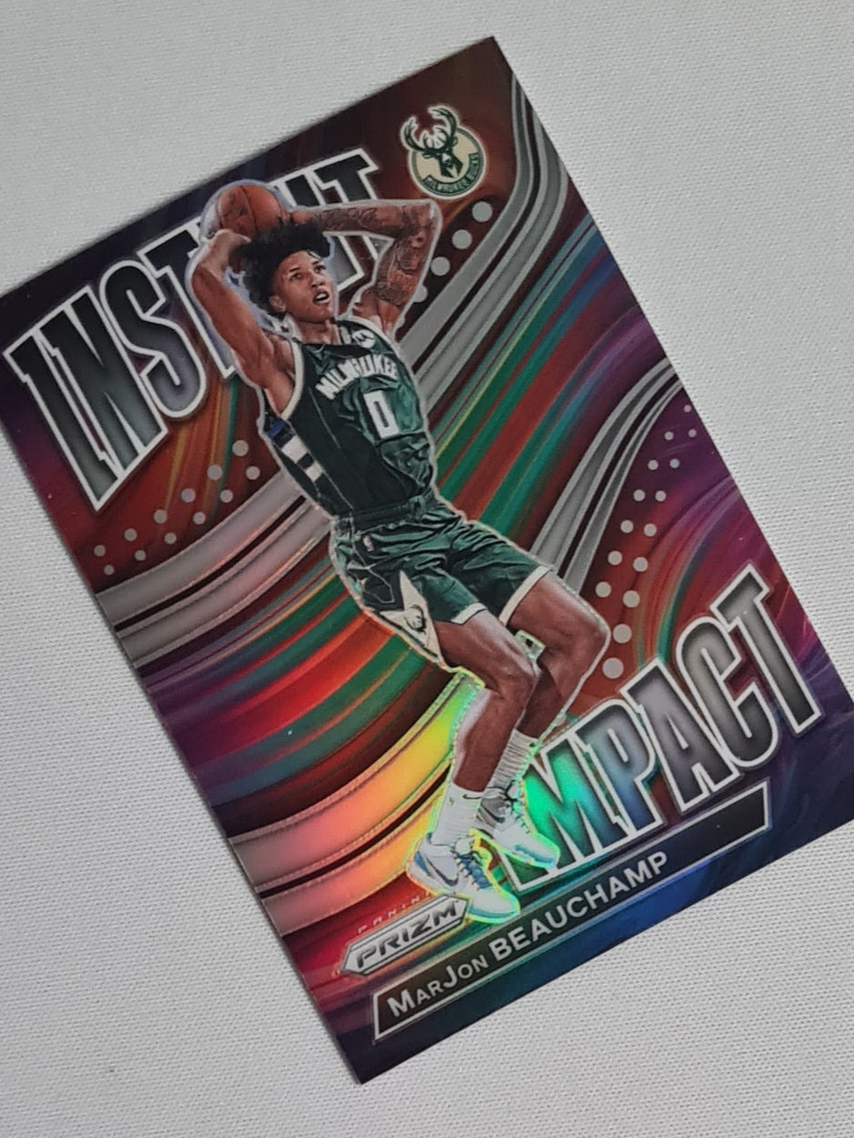 MarJon Beauchamp - 2022/23 Panini Prizm Basketball Instant Impact - Milwaukee Bucks #23