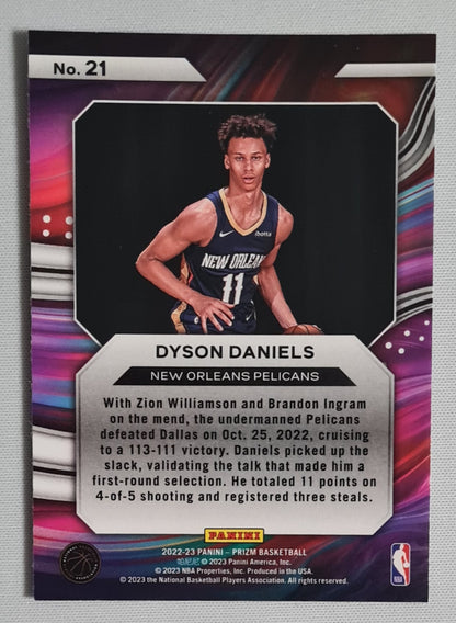 Dyson Daniels - 2022/23 Panini Prizm Basketball Instant Impact - New Orleans Pelicans #21
