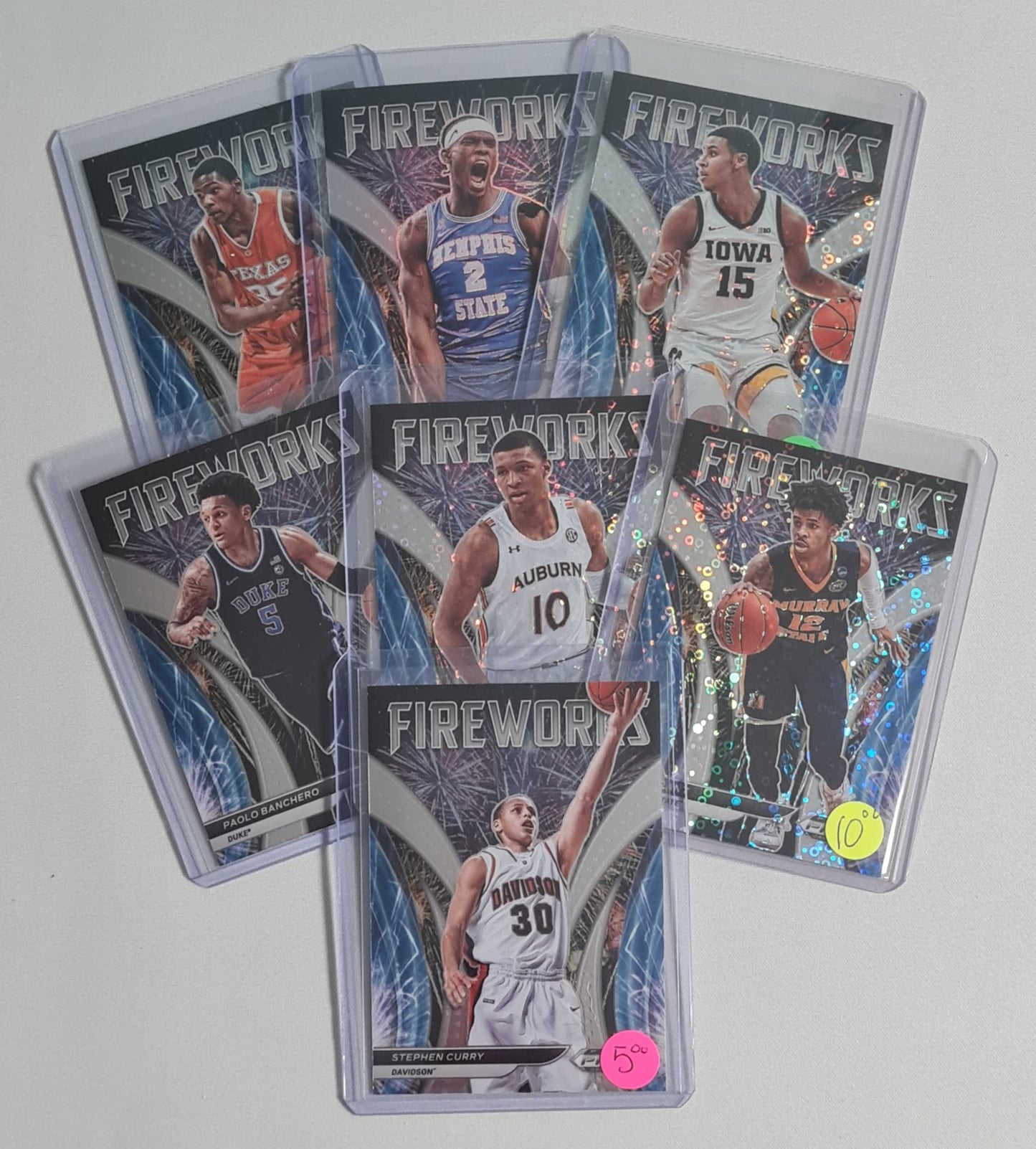 Basketball Fireworks (Lot 7 Cards) - 2022 Panini Prizm Draft Picks