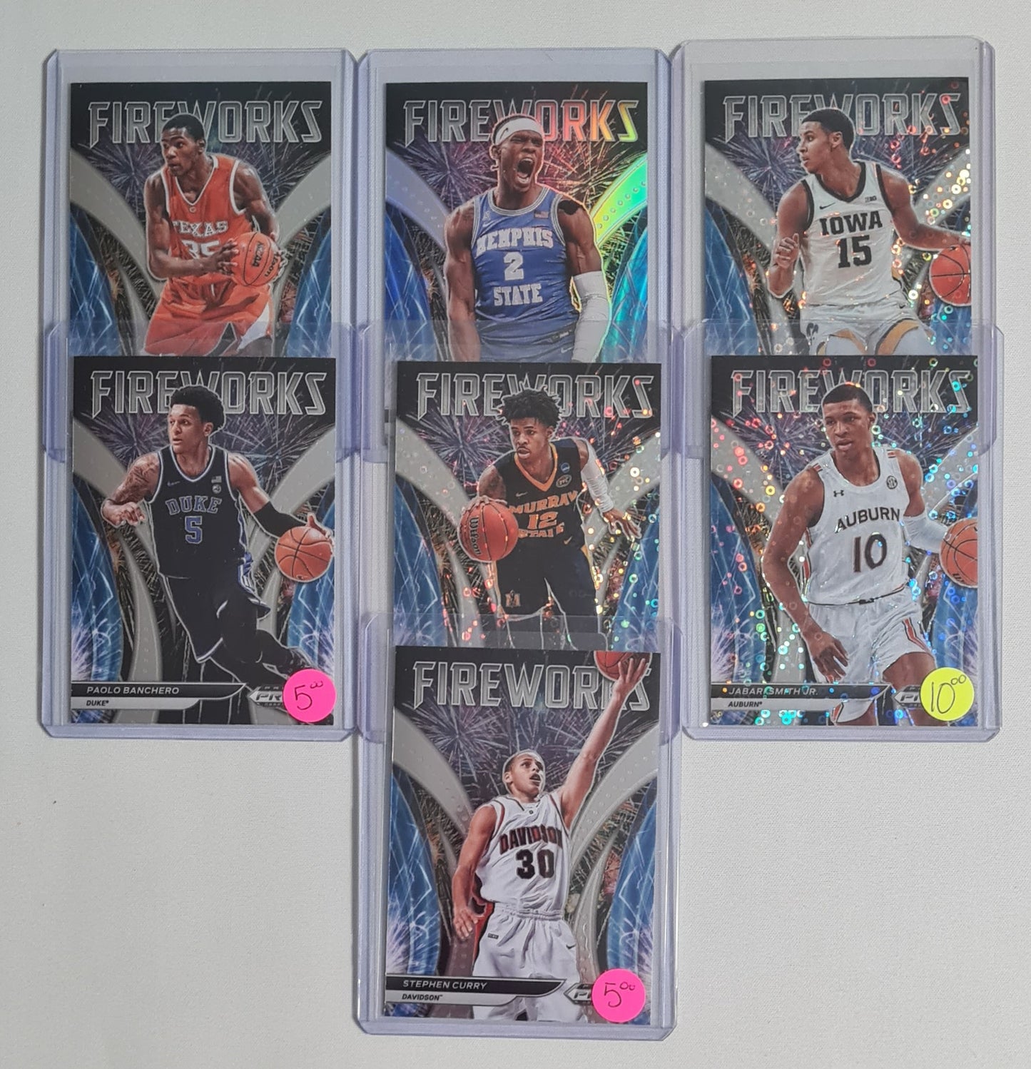 Basketball Fireworks (Lot 7 Cards) - 2022 Panini Prizm Draft Picks