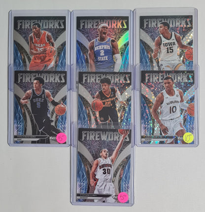 Basketball Fireworks (Lot 7 Cards) - 2022 Panini Prizm Draft Picks