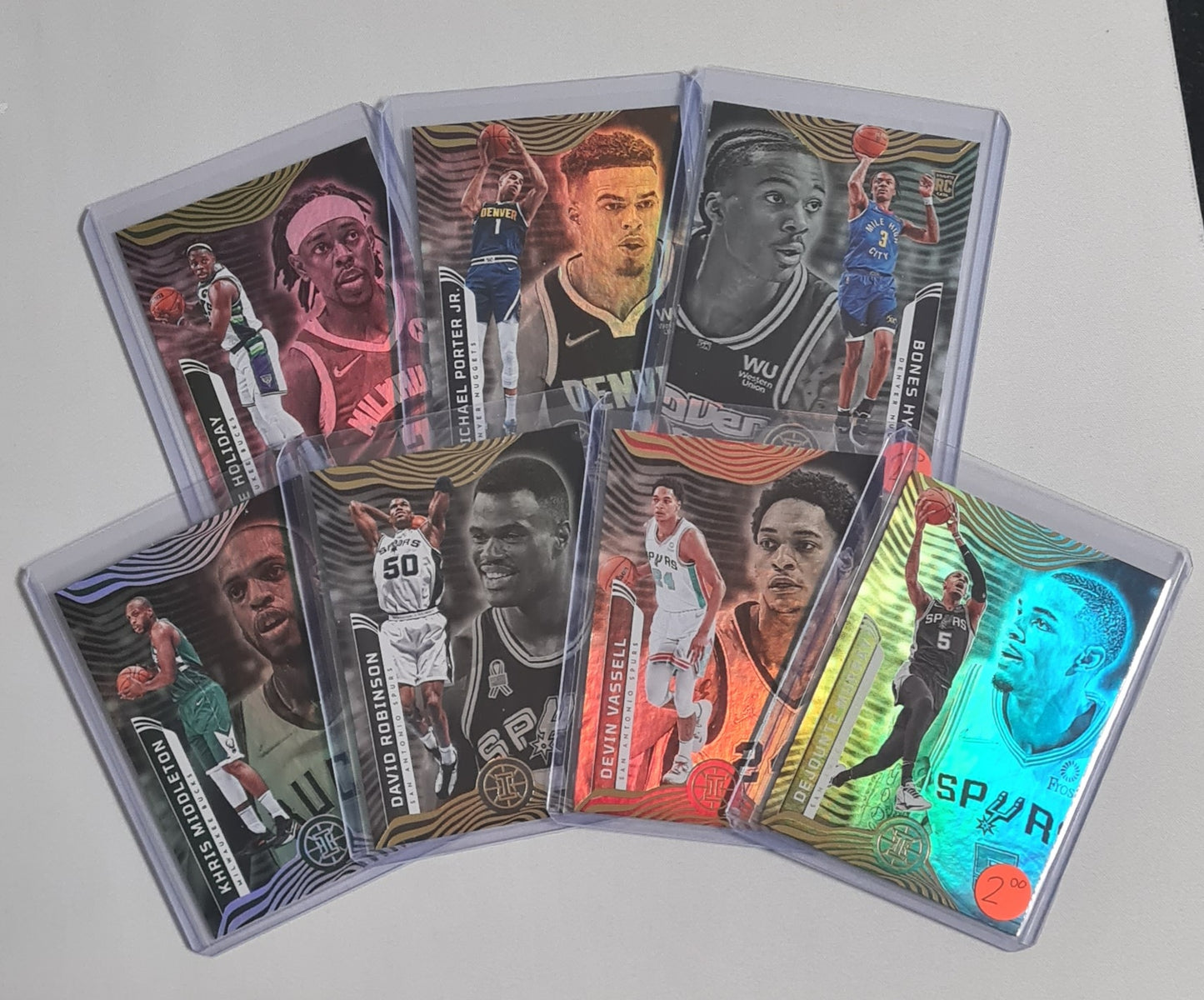 NBA Basketball (Lot 10 Cards) - 2021/22 Panini Illusions Basketball Refractors