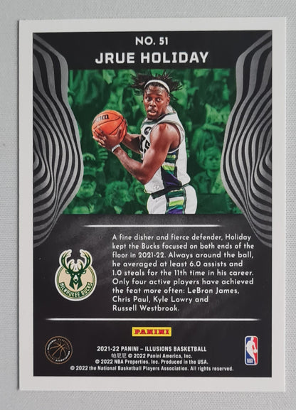 Jrue Holiday - 2021/22 Panini Illusions Basketball Milwaukee Bucks #51