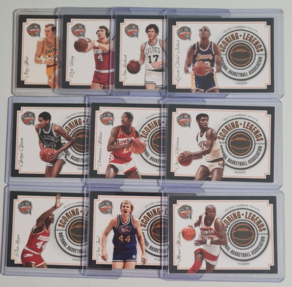 NBA Basketball (Lot 20 Cards - Full Set) - 2010 Panini Scoring Legends Basketball Hall of Fame (All Cards /199)