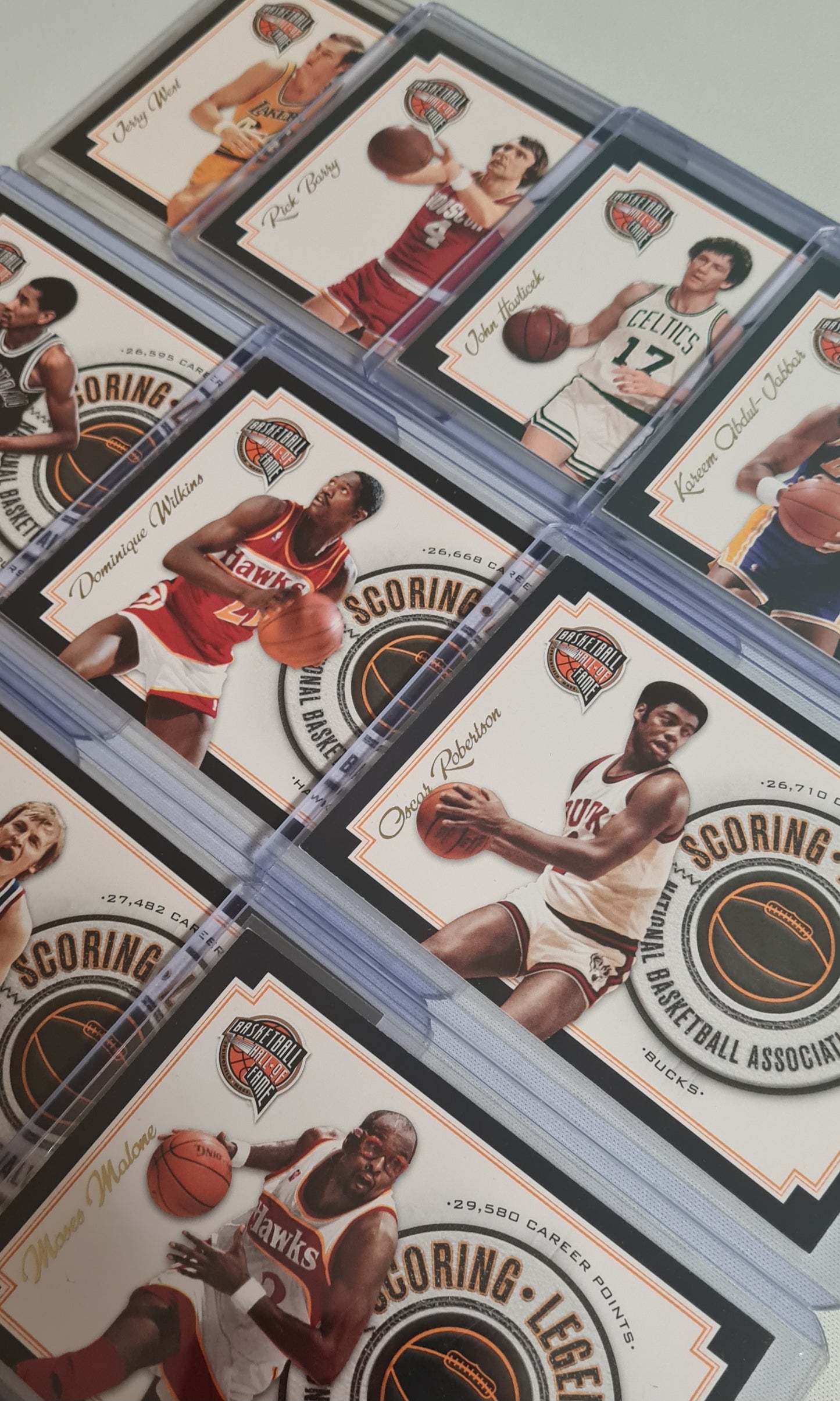 NBA Basketball (Lot 20 Cards - Full Set) - 2010 Panini Scoring Legends Basketball Hall of Fame (All Cards /199)