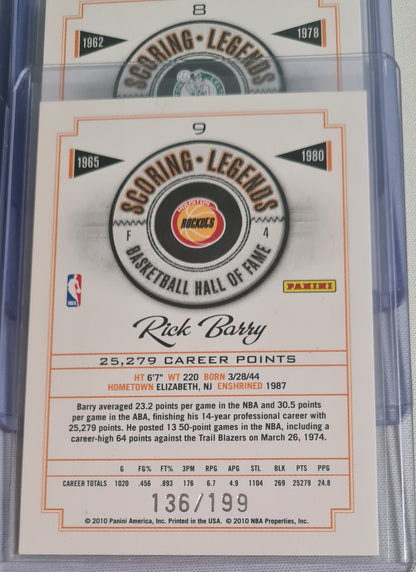 NBA Basketball (Lot 20 Cards - Full Set) - 2010 Panini Scoring Legends Basketball Hall of Fame (All Cards /199)