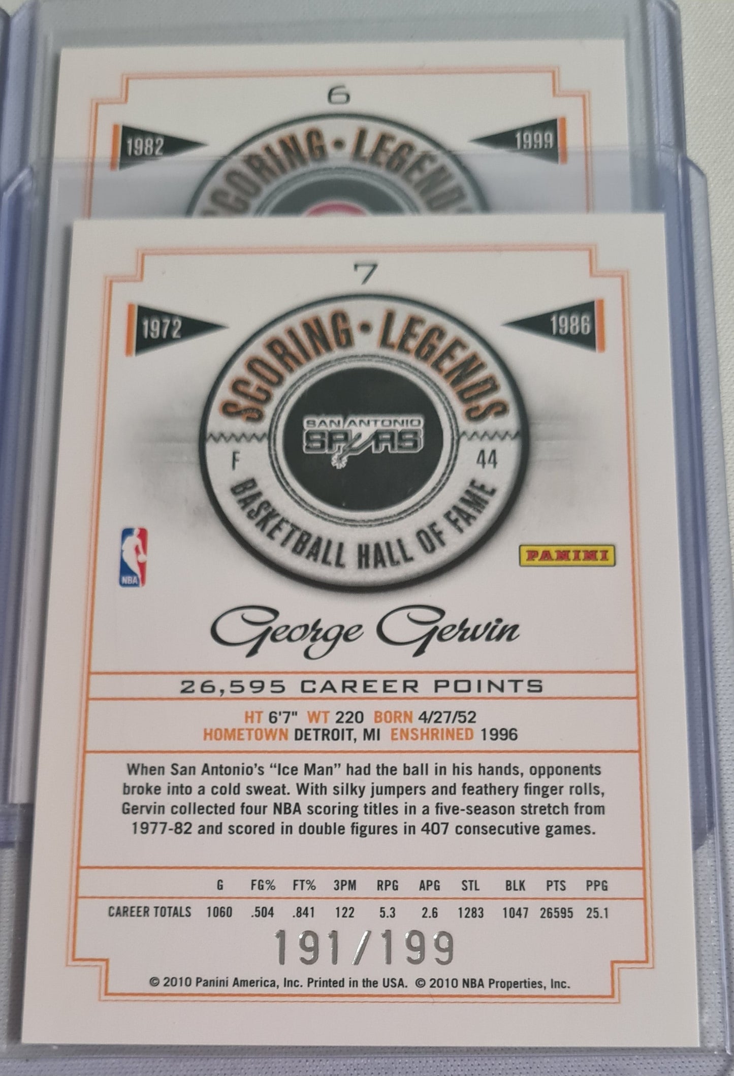 NBA Basketball (Lot 20 Cards - Full Set) - 2010 Panini Scoring Legends Basketball Hall of Fame (All Cards /199)