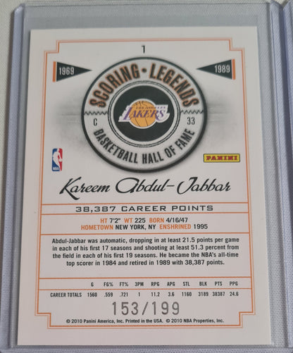 NBA Basketball (Lot 20 Cards - Full Set) - 2010 Panini Scoring Legends Basketball Hall of Fame (All Cards /199)