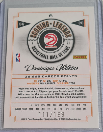 NBA Basketball (Lot 20 Cards - Full Set) - 2010 Panini Scoring Legends Basketball Hall of Fame (All Cards /199)