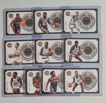 NBA Basketball (Lot 20 Cards - Full Set) - 2010 Panini Scoring Legends Basketball Hall of Fame (All Cards /199)
