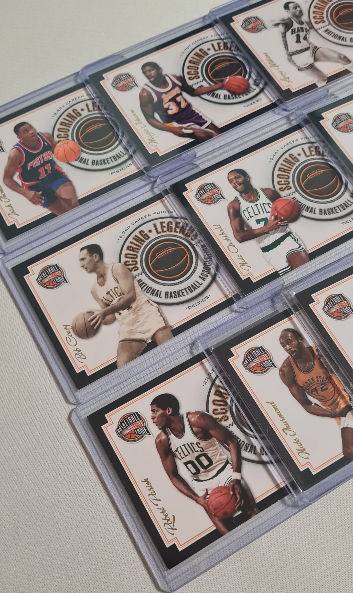 NBA Basketball (Lot 20 Cards - Full Set) - 2010 Panini Scoring Legends Basketball Hall of Fame (All Cards /199)