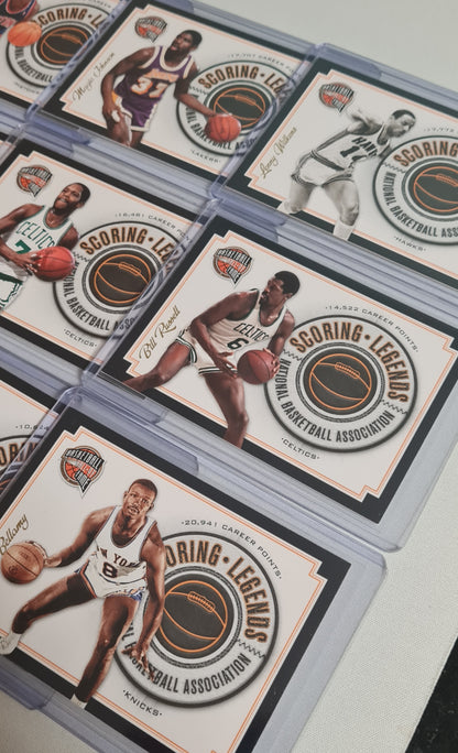 NBA Basketball (Lot 20 Cards - Full Set) - 2010 Panini Scoring Legends Basketball Hall of Fame (All Cards /199)