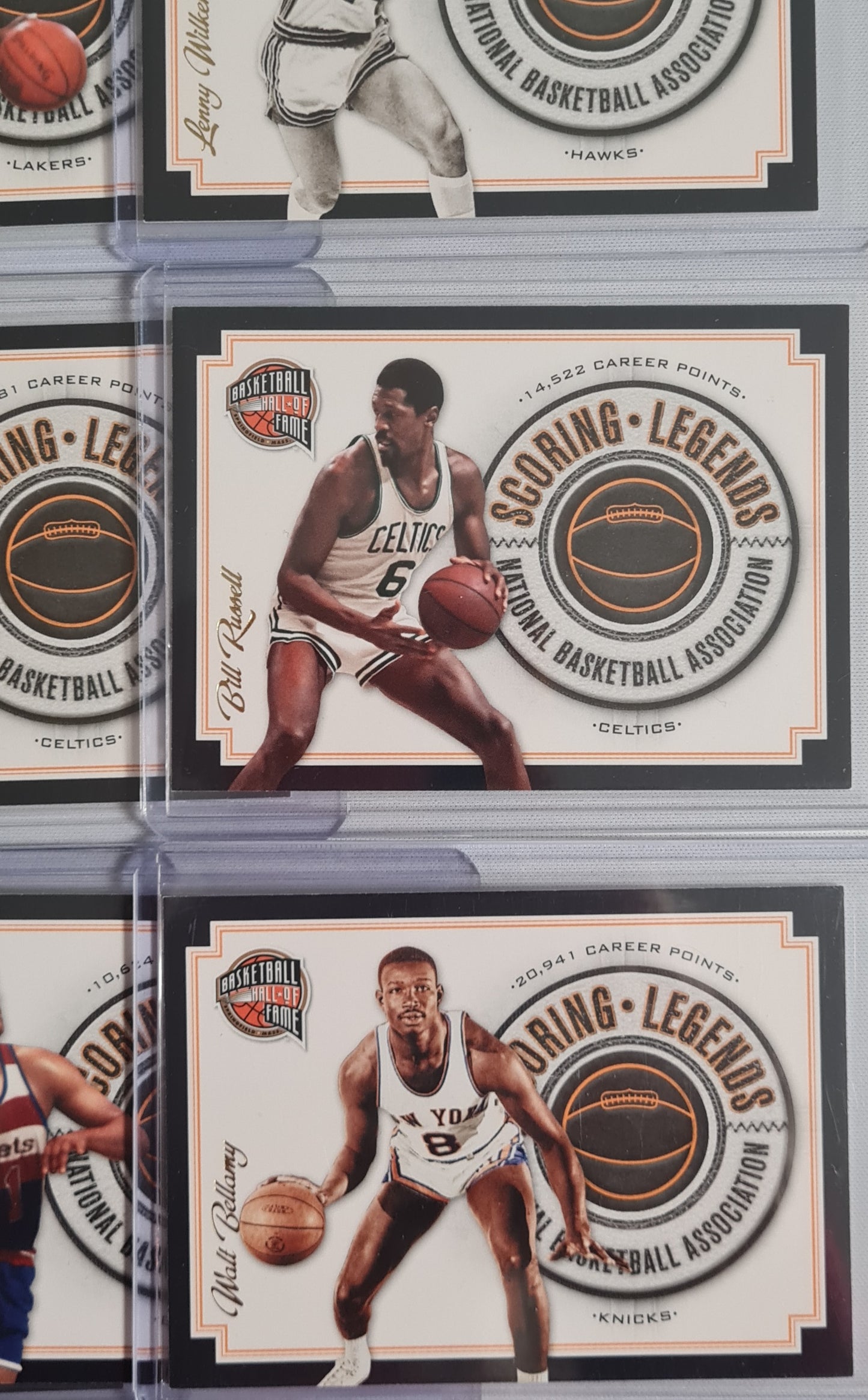 NBA Basketball (Lot 20 Cards - Full Set) - 2010 Panini Scoring Legends Basketball Hall of Fame (All Cards /199)