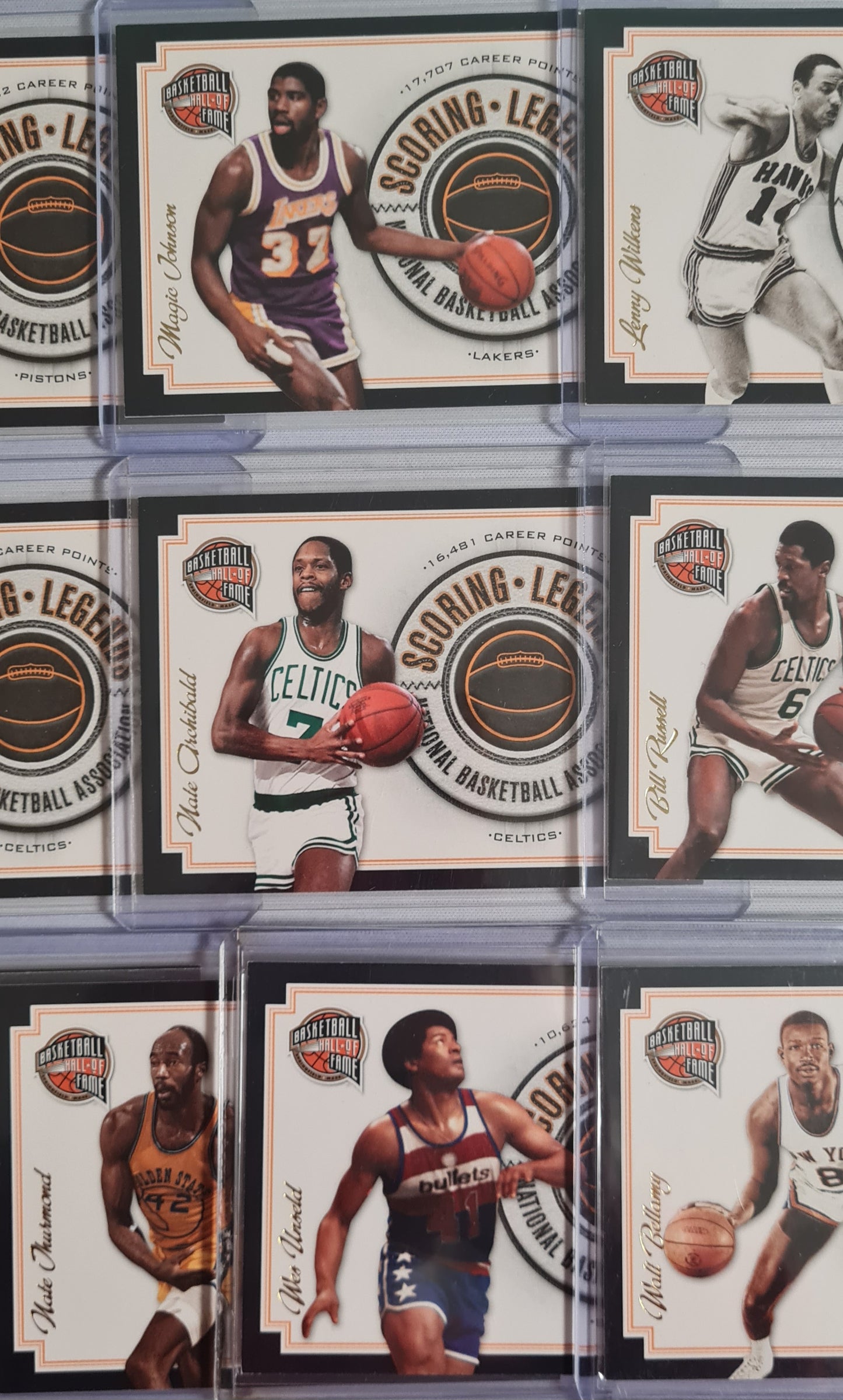 NBA Basketball (Lot 20 Cards - Full Set) - 2010 Panini Scoring Legends Basketball Hall of Fame (All Cards /199)