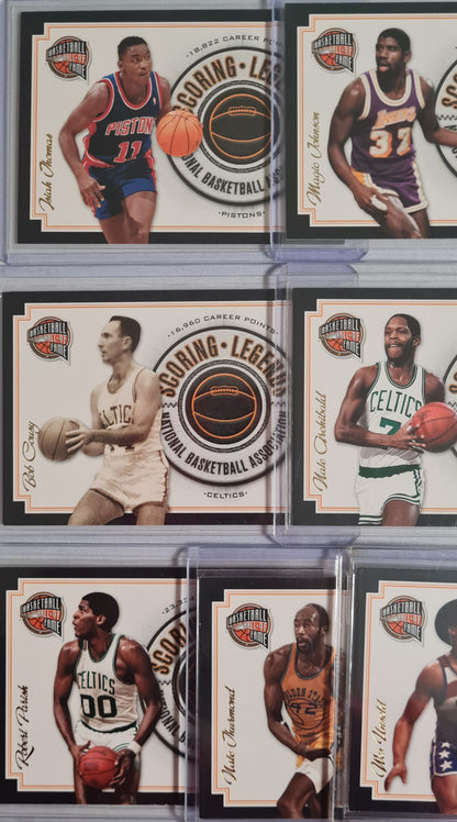 NBA Basketball (Lot 20 Cards - Full Set) - 2010 Panini Scoring Legends Basketball Hall of Fame (All Cards /199)