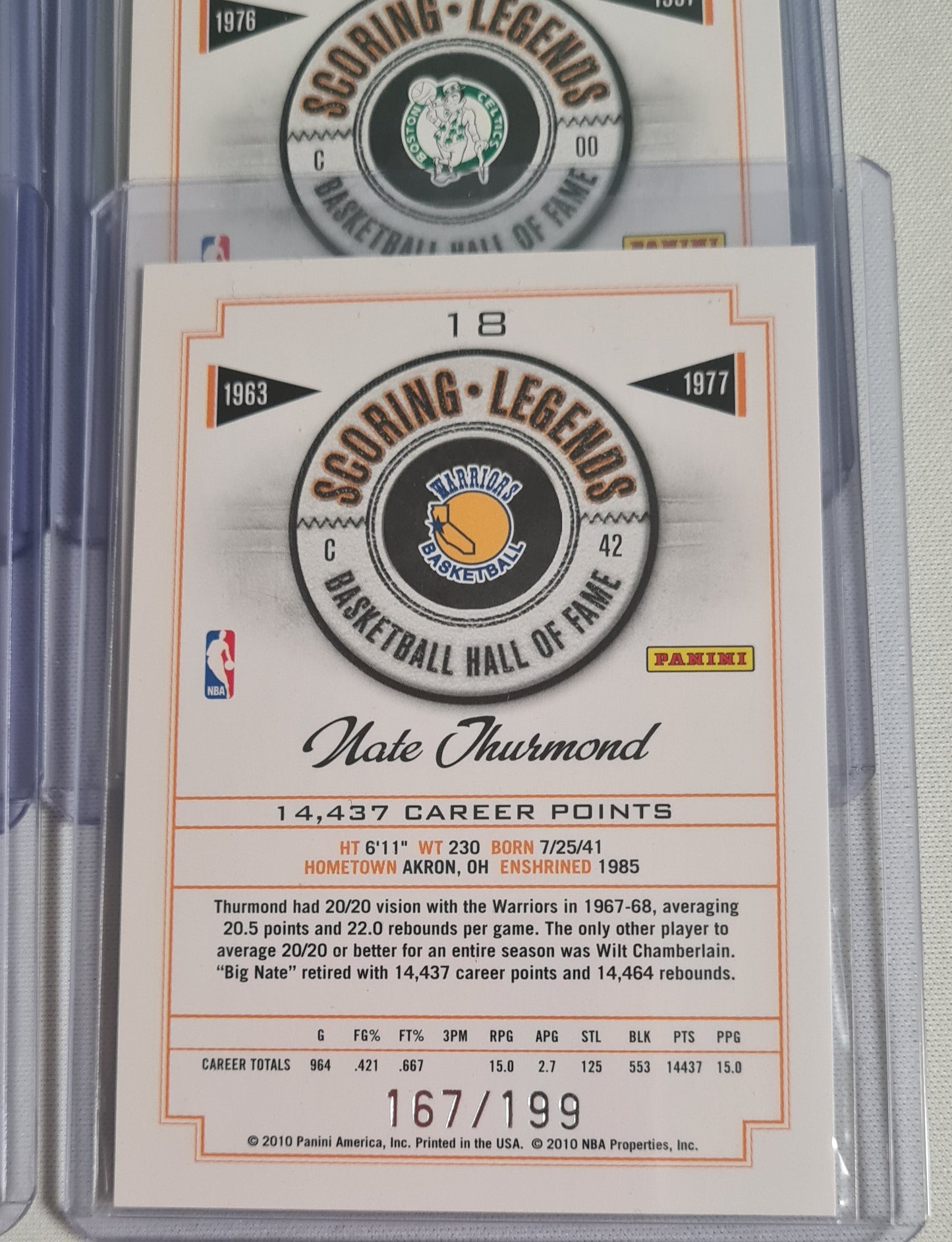 NBA Basketball (Lot 20 Cards - Full Set) - 2010 Panini Scoring Legends Basketball Hall of Fame (All Cards /199)