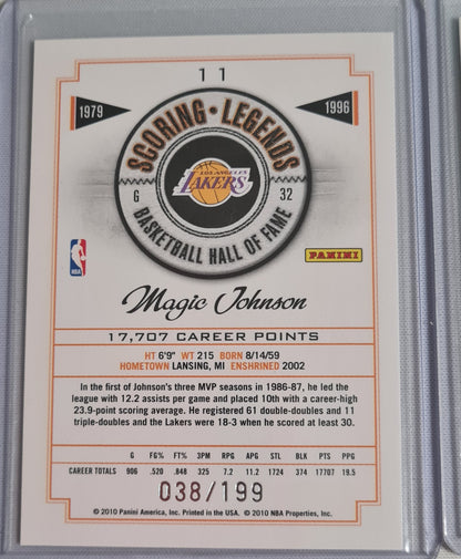NBA Basketball (Lot 20 Cards - Full Set) - 2010 Panini Scoring Legends Basketball Hall of Fame (All Cards /199)