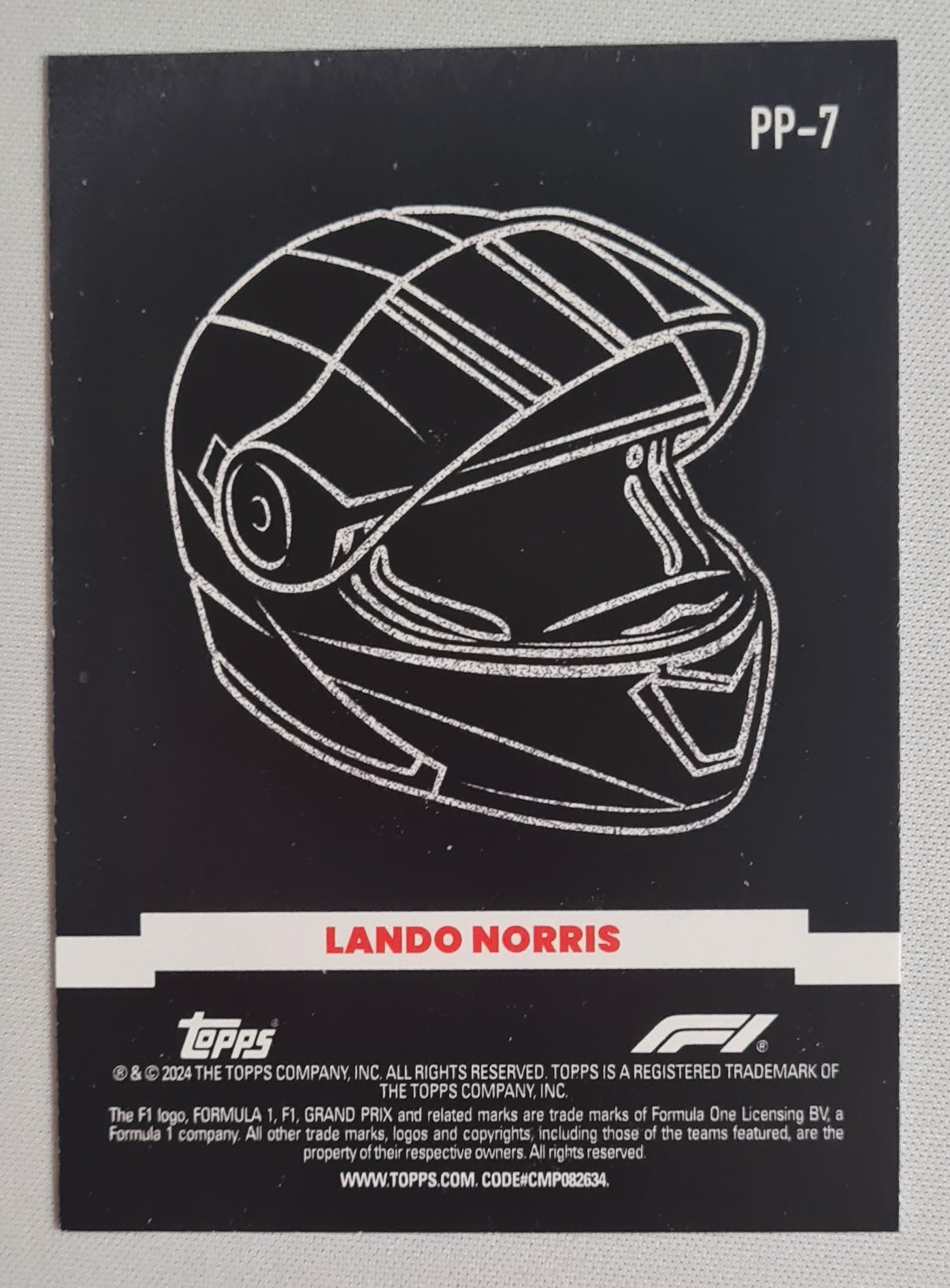 Lando Norris - 2024 Topps Power Packed Paddock Pass F1 Racing #PP-7