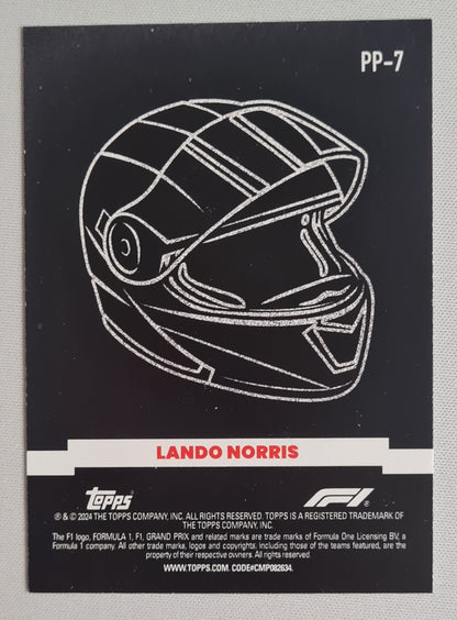 Lando Norris - 2024 Topps Power Packed Paddock Pass F1 Racing #PP-7