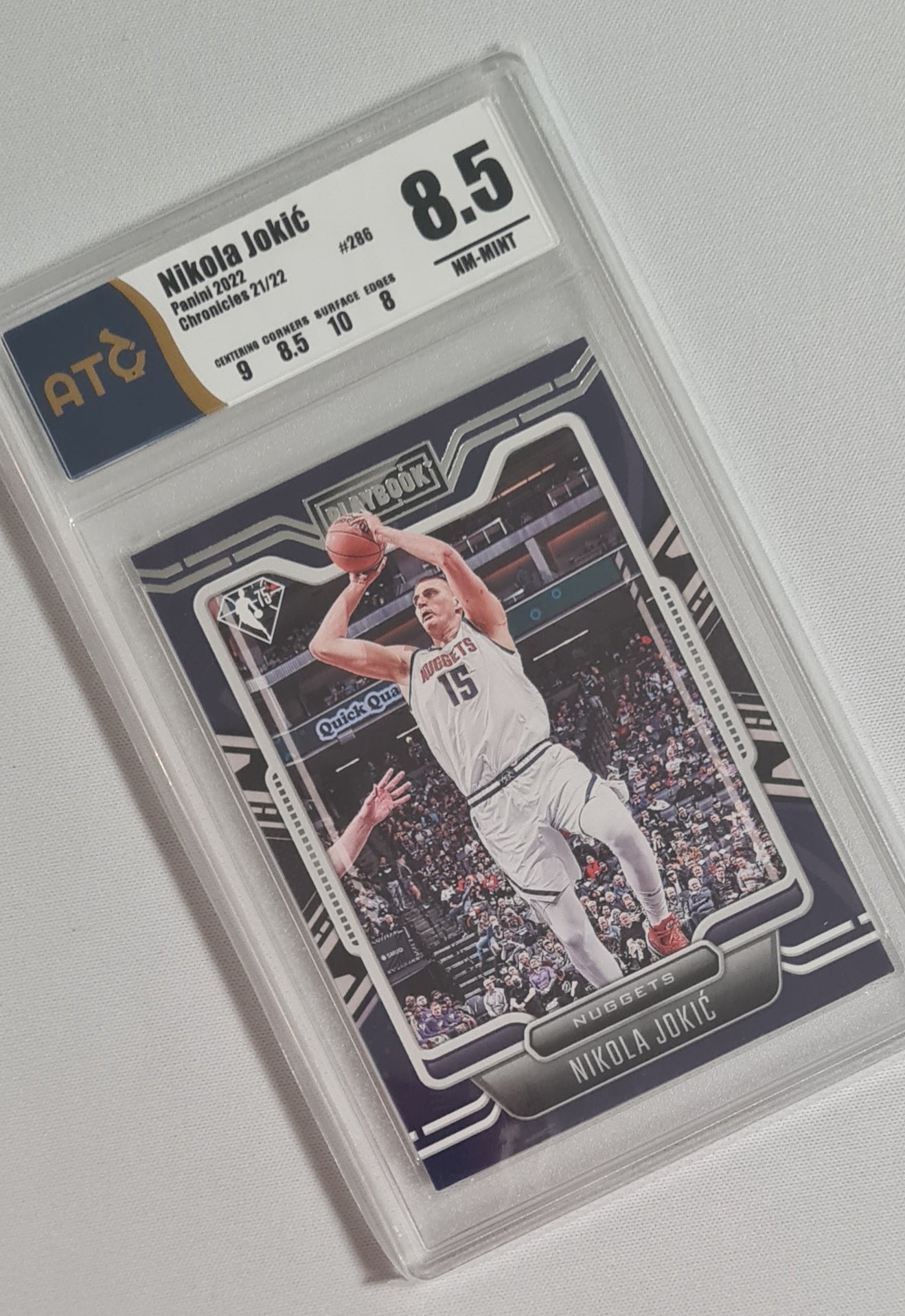 Nikola Jokic - 2022 Panni Chronicles Playbook NBA Denver Nuggets #286 ATC 8.5