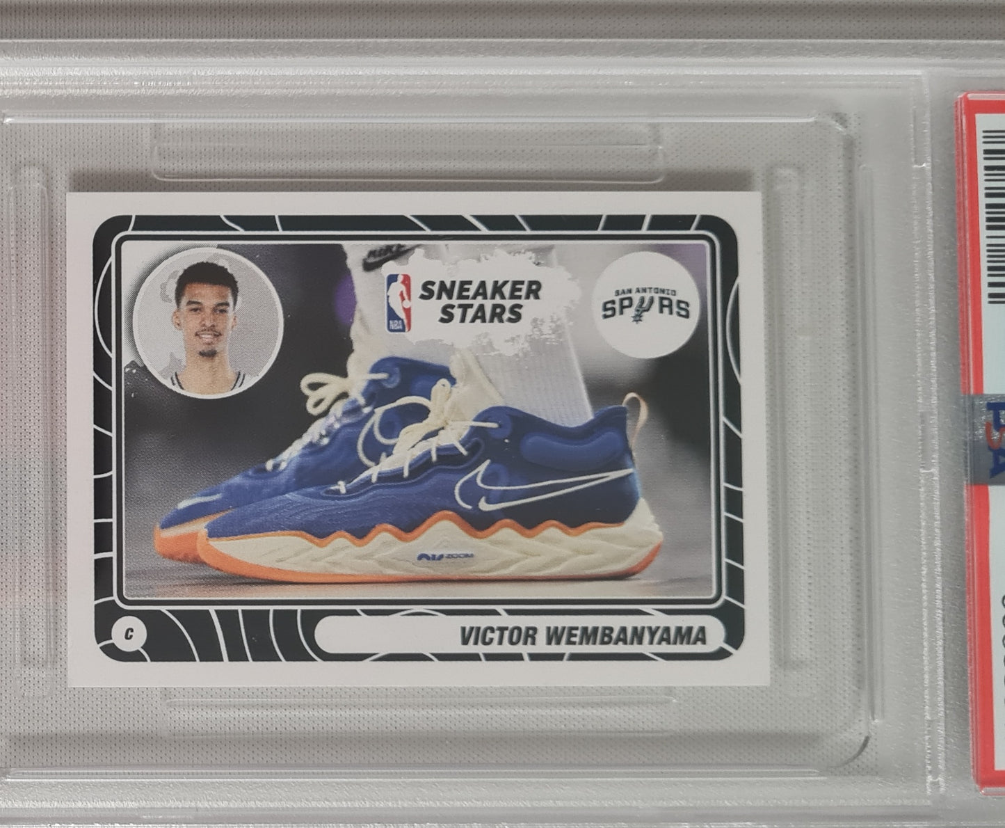 Victor Wembanyama - 2023 Panini Stickers International #53 NBA Sticker Star NBA San Antonio Spurs PSA 9