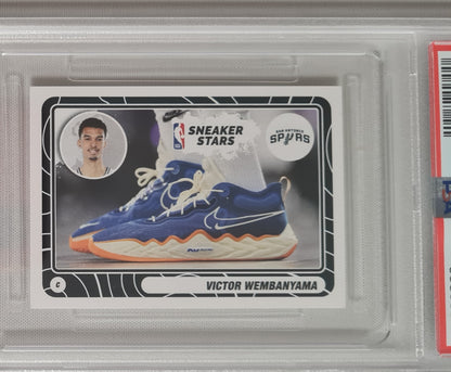 Victor Wembanyama - 2023 Panini Stickers International #53 NBA Sticker Star NBA San Antonio Spurs PSA 9