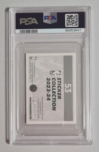 Victor Wembanyama - 2023 Panini Stickers International #53 NBA Sticker Star NBA San Antonio Spurs PSA 9